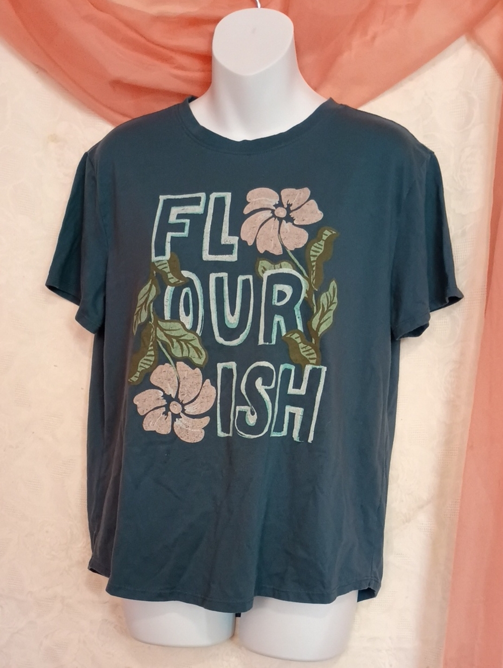 SONOMA LADIES BLUE NOVELTY SHIRT Sz M
